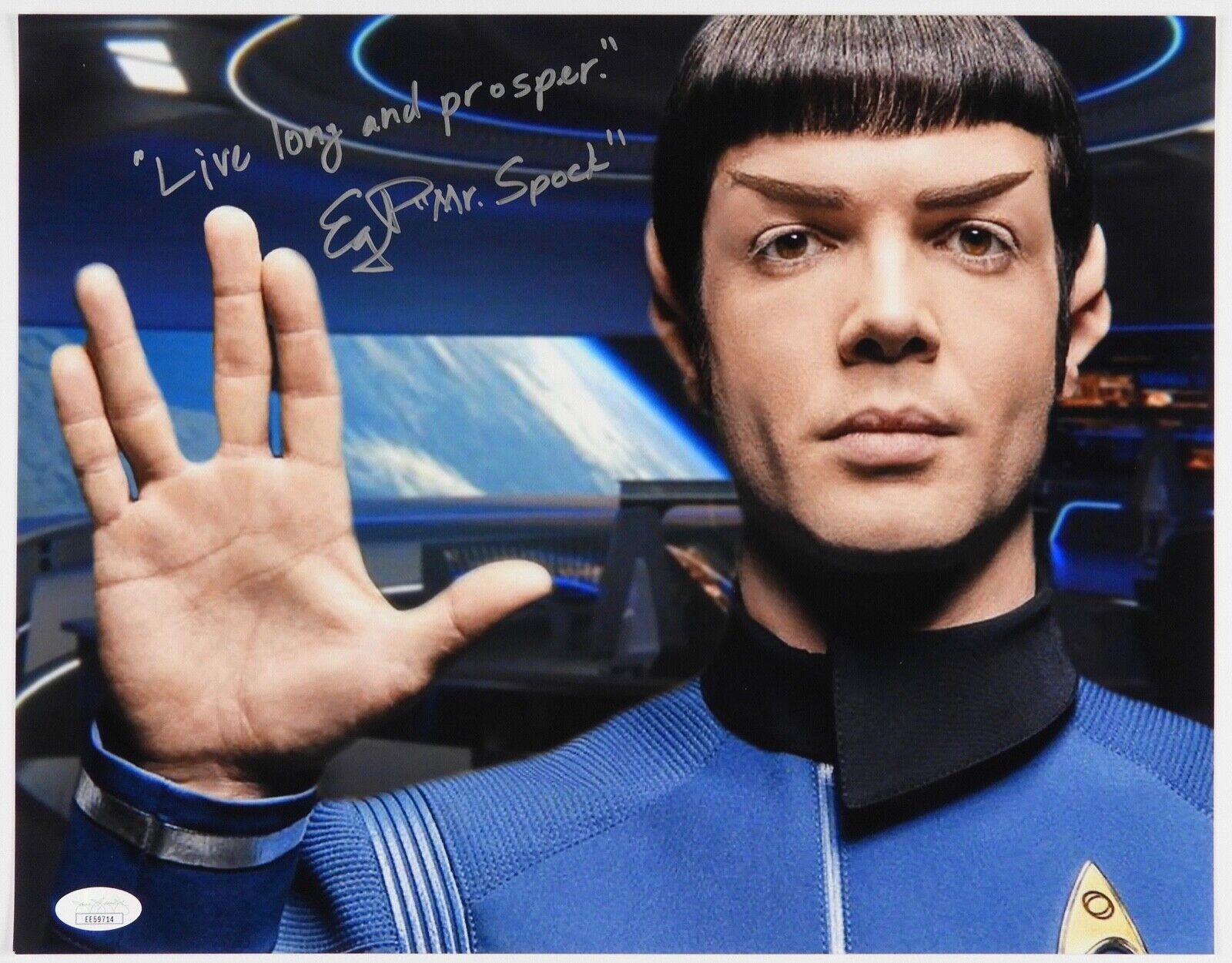 Star Trek Discovery JSA Ethan Peck Spock Autograph Signed 11 x14 Photo Poster painting