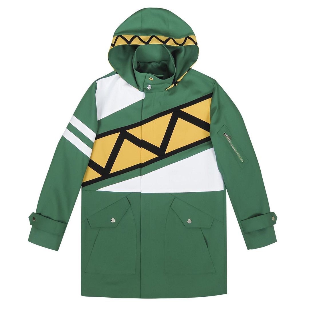 Power Rangers Dino Charge Dino Charge Green Ranger Coat 4 Colors Cosplay Costume