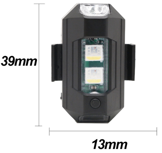 GF GOLDEN FOX Motorcycle Bike Helmet LED Lamp