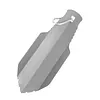 Backpacking Trowel with Clip Survival Titanium Shovel 8inch Mini Ultralight Portable Trowel for Outdoor Camping Hiking Backpacking