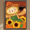 5D diy volle quadratische bohrer diamant malerei sonnenblume vogelscheuche kit wohnkultur