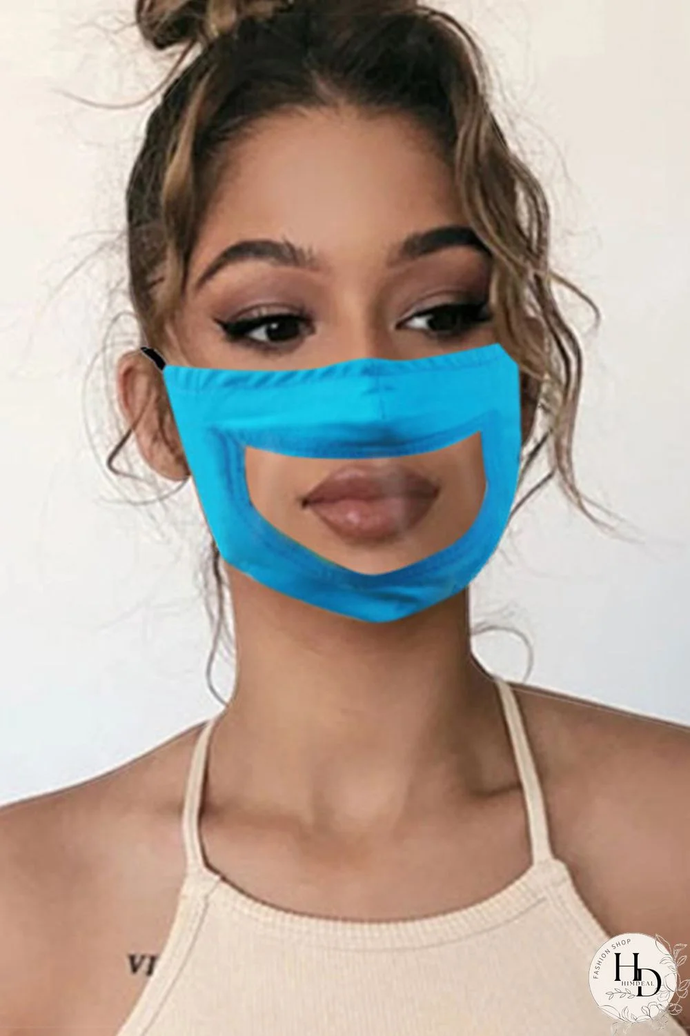 Black Fashion Sweet Cute Mixed Printing Face Protection