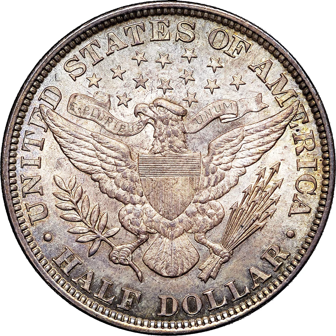 1892 Barber Half Dollar 50C