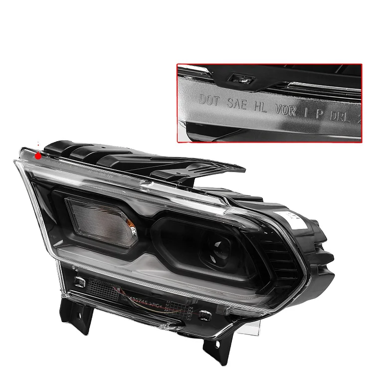 LED head light head lamp plug and play replacement DRL halogen headlamp headlight for Dodge Durango 2021 Halogen OE.68433778AE ITN Auto