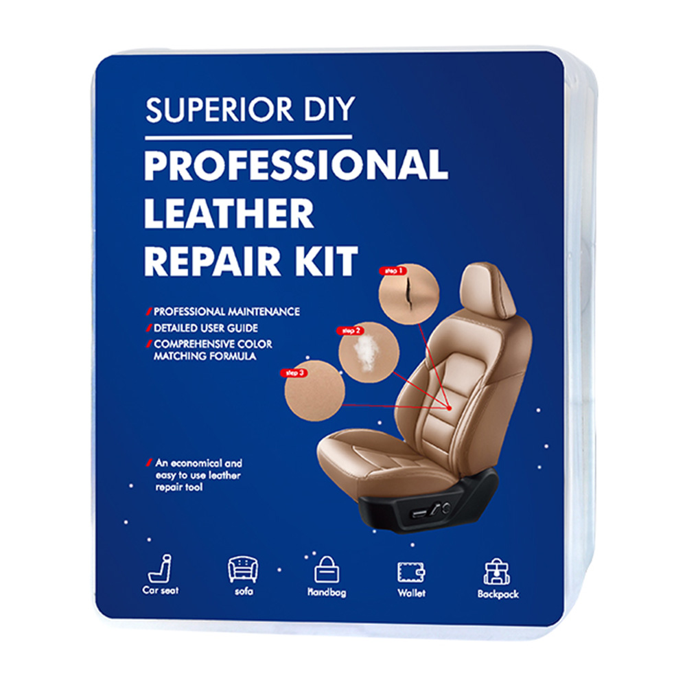 

No Heat Leather Vinyl Repair Kit for Car Leather Seat Bag Rips Burns Gouges, 501 Original