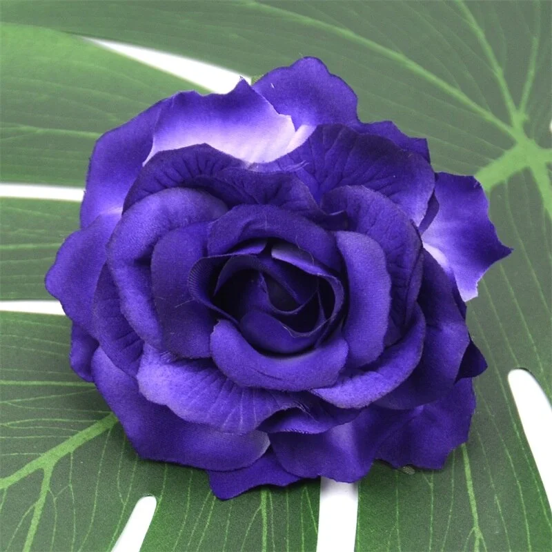 10pcs Large 10cm Artificial Rose Silk Flower Heads For Wedding Decoration DIY Scrapbooking Wreath Gift Box Craft Fake Flowers