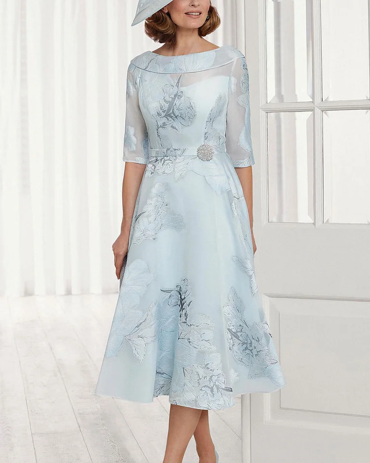 Elegant jacquard dress