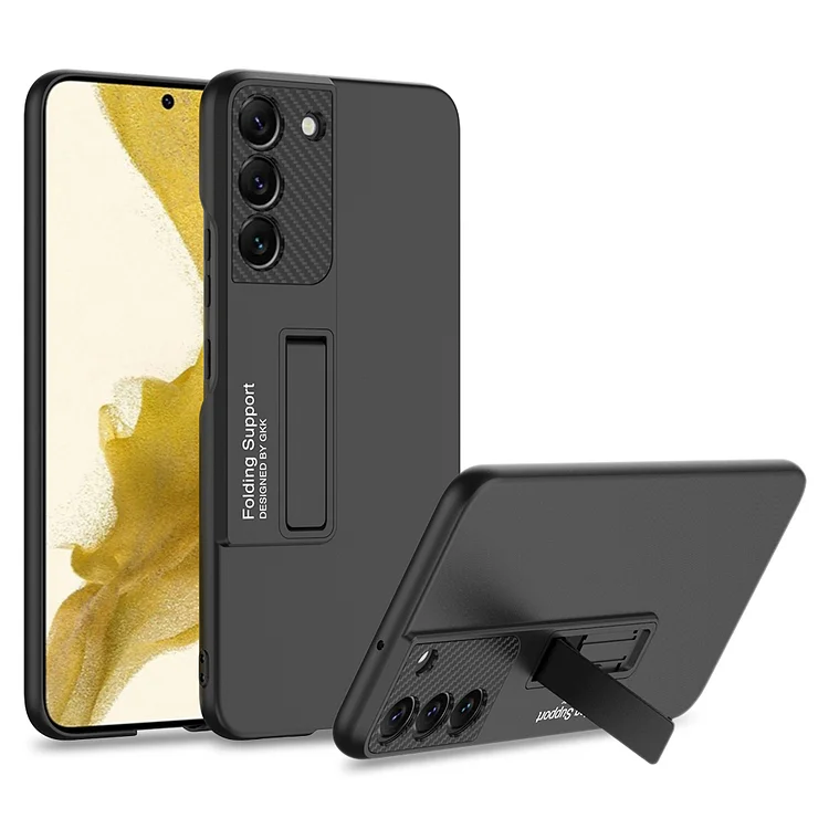 Carbon Fiber Stand Holder Thin Cover For Samsung  Etrgadget- Smartphone Cases & Covers | Accessories
