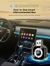 Wired To Wireless Carplay & Android Auto 4 In 1 Dongle USB Plug and Play BT/WiFi CarPlay Adapter