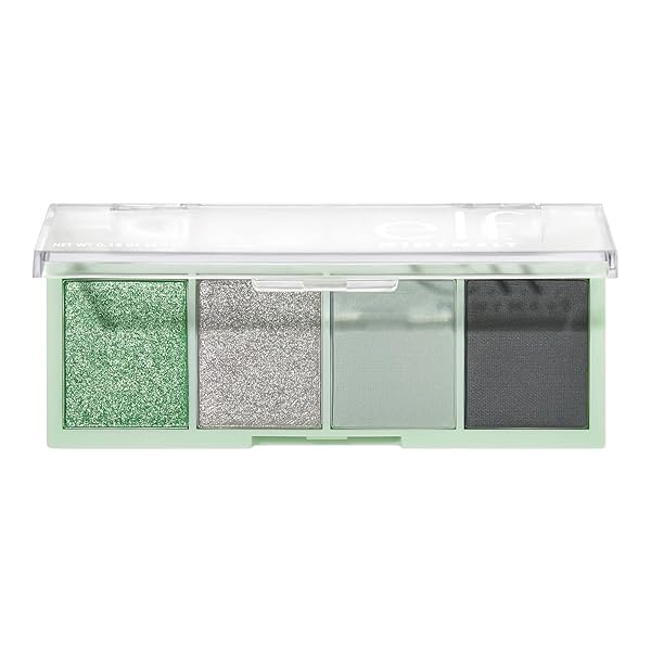 e.l.f. Mini Melt Eyeshadow, Pigment-packed, Eyeshadow Quad Featuring A Mix of Matte & Shimmer Shades, On-The-Go Size, Vegan & Cruelty-Free, Chocolate Mint Chocolate Mint 1 Pound (Pack of 1)