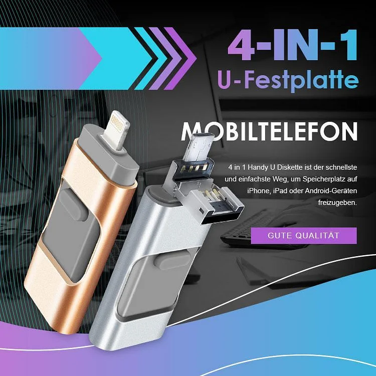 4-in-1 Mobiltelefon U-Festplatte