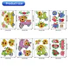 26pcs Sunflower Diamond Painting Window Sticker Crystal Diamond Sticker Kit
