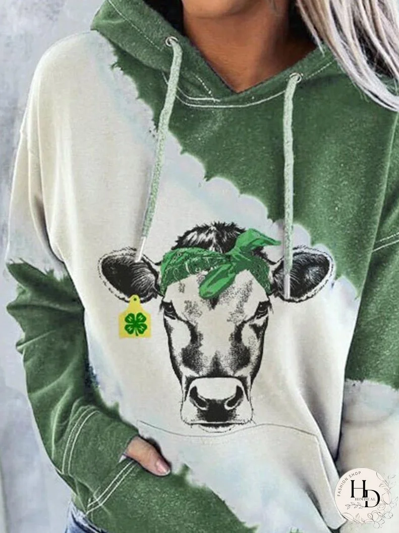 Women's Distressed Pullover Hoodie