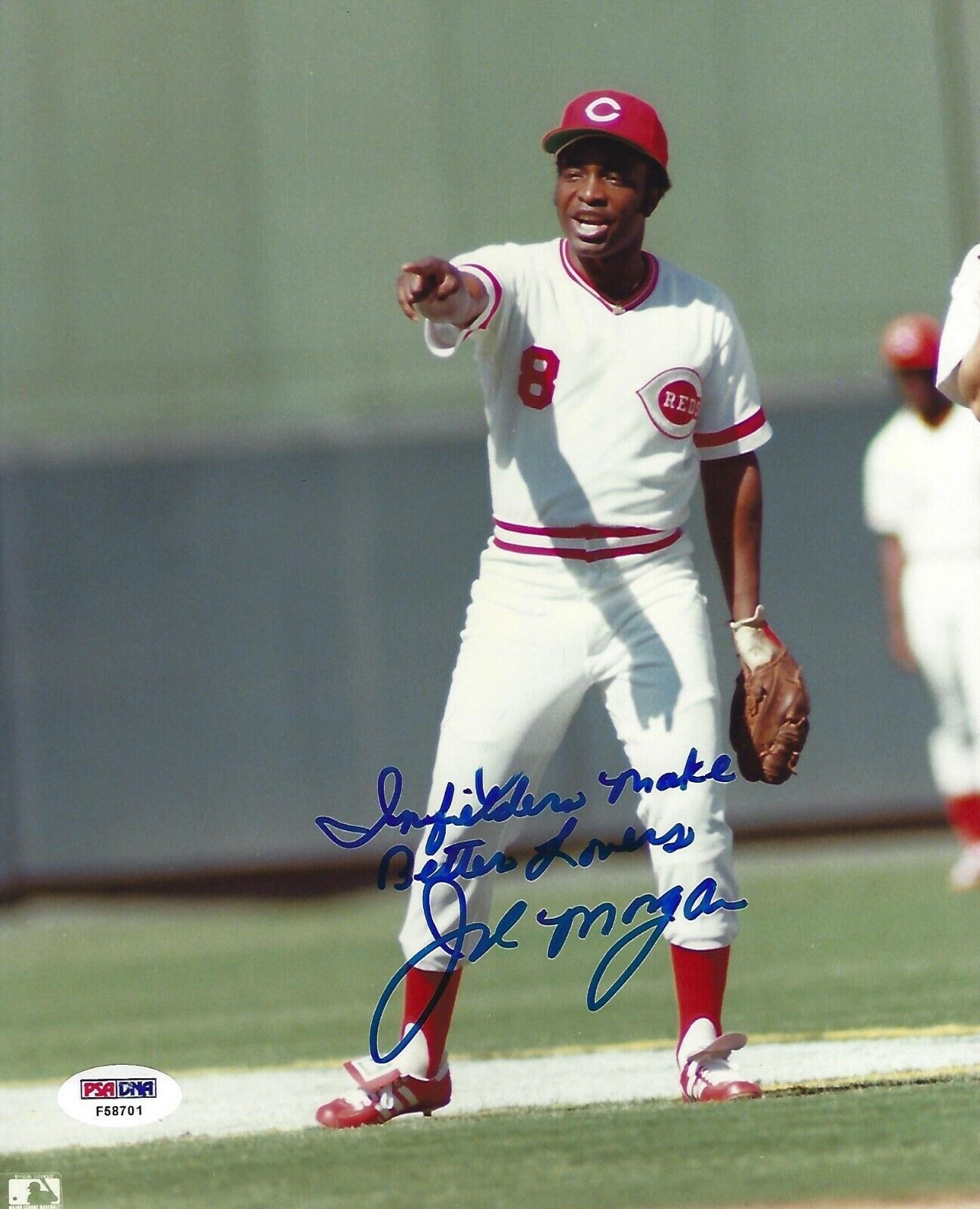 Joe Morgan Signed 8x10 Photo Poster painting PSA/DNA COA Infielders Make Better Lovers Autograph