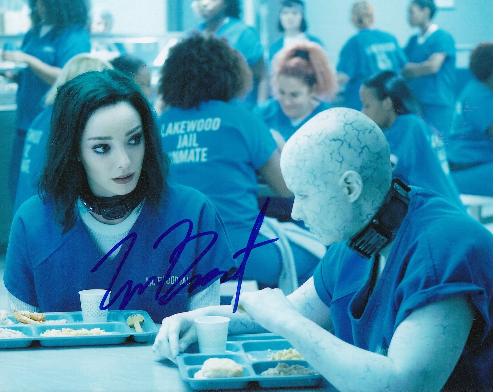 EMMA DUMONT signed (THE GIFTED) LORNA DANE *POLARIS* 8X10 Photo Poster painting W/COA PROOF