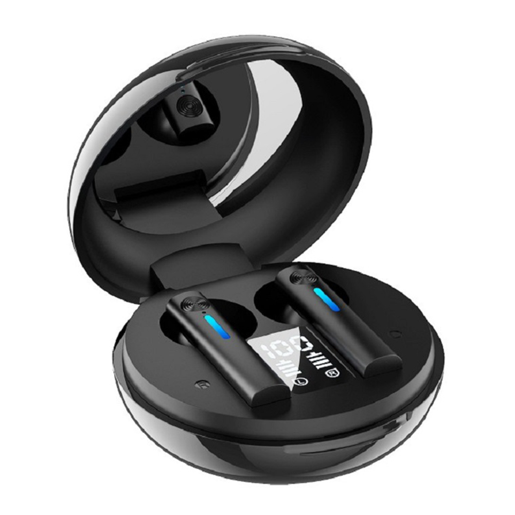 

Bluetooth-compatible Headset In Ear Subwoofer Digital Display Wireless Earplug (Black), 501 Original