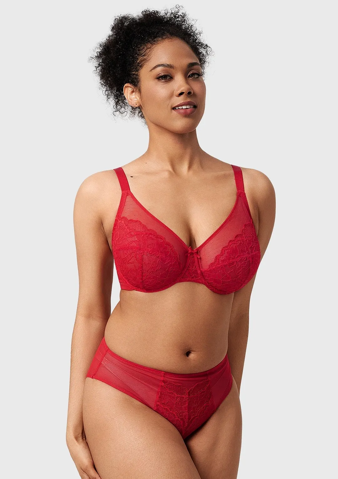 Enchante Pink Lace Underwire Bra