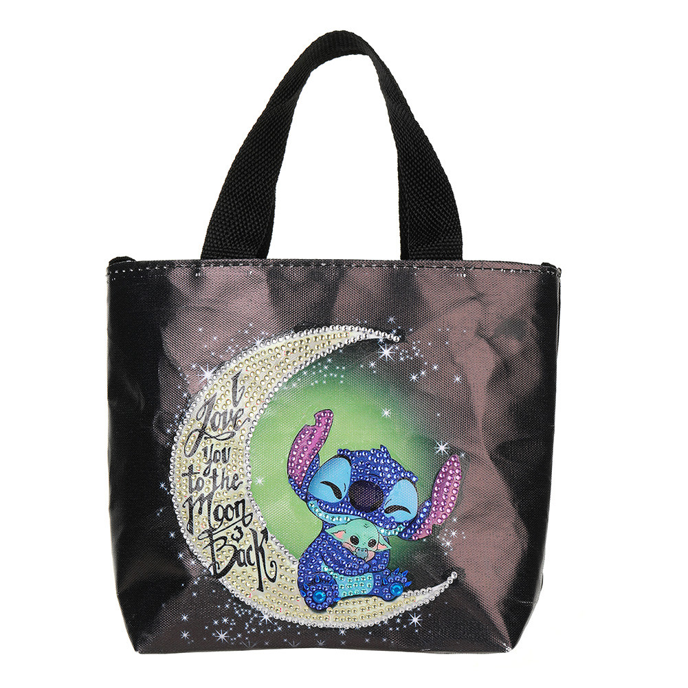 5D Diamond Painting Handbag DIY Canvas Cartoon Stitch Foldable Bags (AA1028)