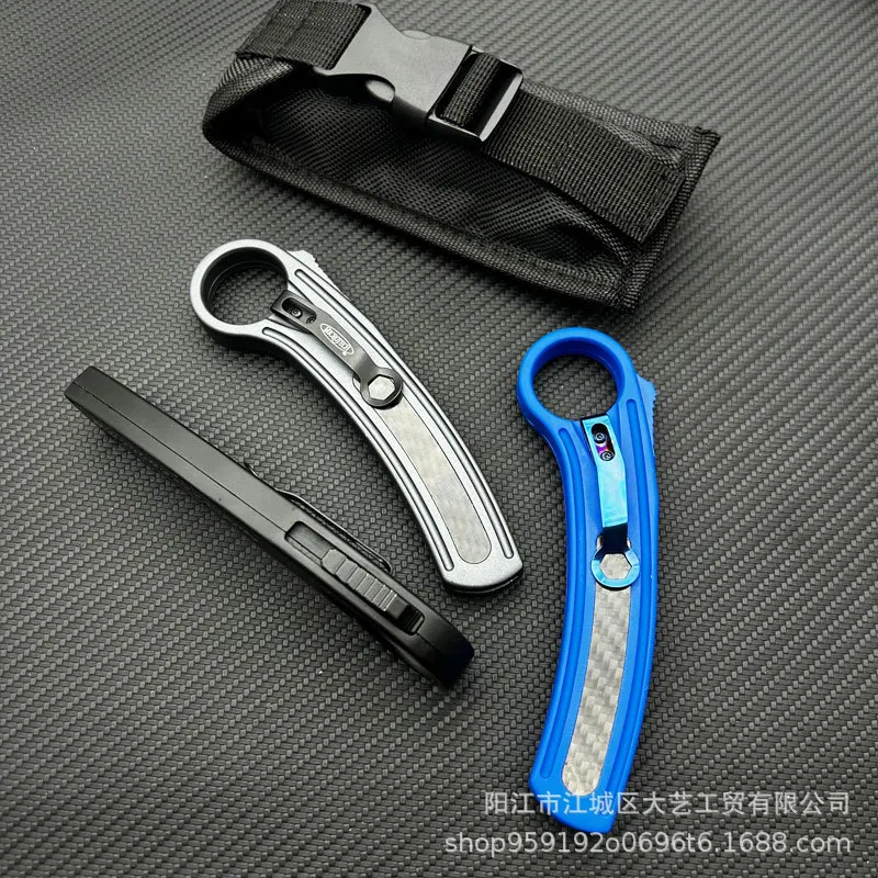 Spot Cross-Border Direct Supply Zinc Alloy Outdoor Camping Otf Tactical Machete Handle Edc Folding Knife Accessories Portable Tools