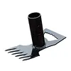 2 in 1 Garden Hoe with Tiller Cultivator Rake Lightweight Hoes Weeding Rake with Long Handle for Fast Grass Removal Cultivating Loosen Soil