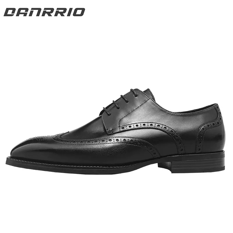 DANRRIO Handmade Brogue Carved Derby Shoes|Business Dress Shoes DANRRIO.COM DANRRIO