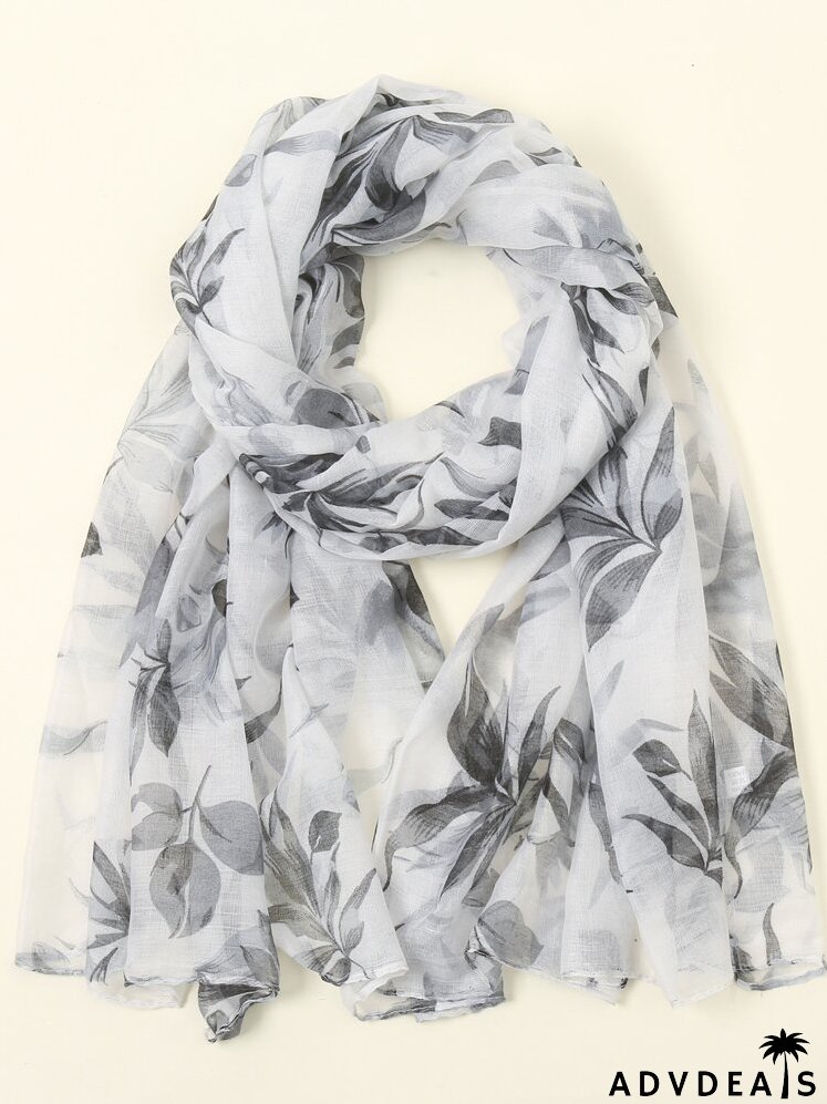 Flower Print Scarf
