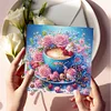 (US Local)6PCS Coffee DIY Diamond Art Greeting Cards Congratulations Cards & Gifts