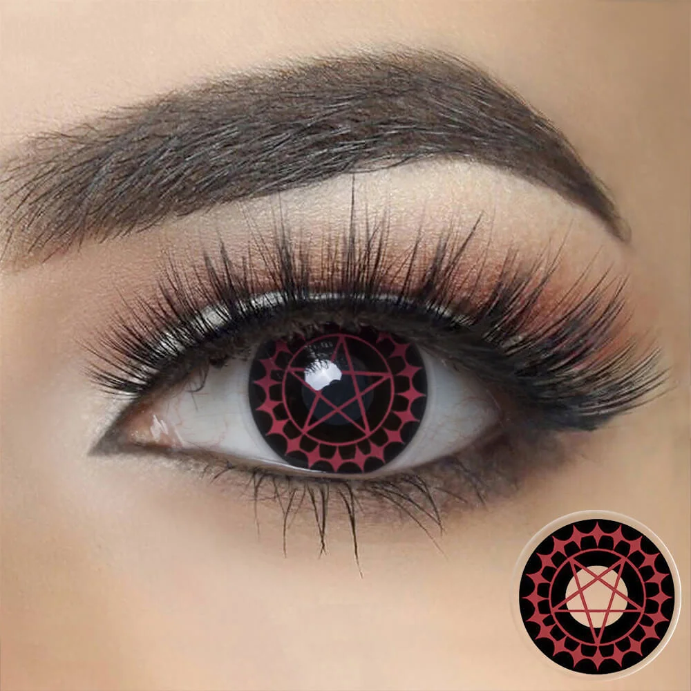 Red Contract Halloween Cosplay Contacts