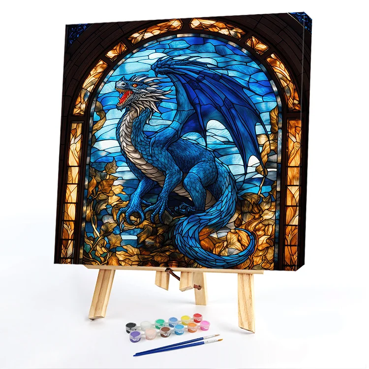 Oil Paint By Numbers - Dragon - 40*40CM