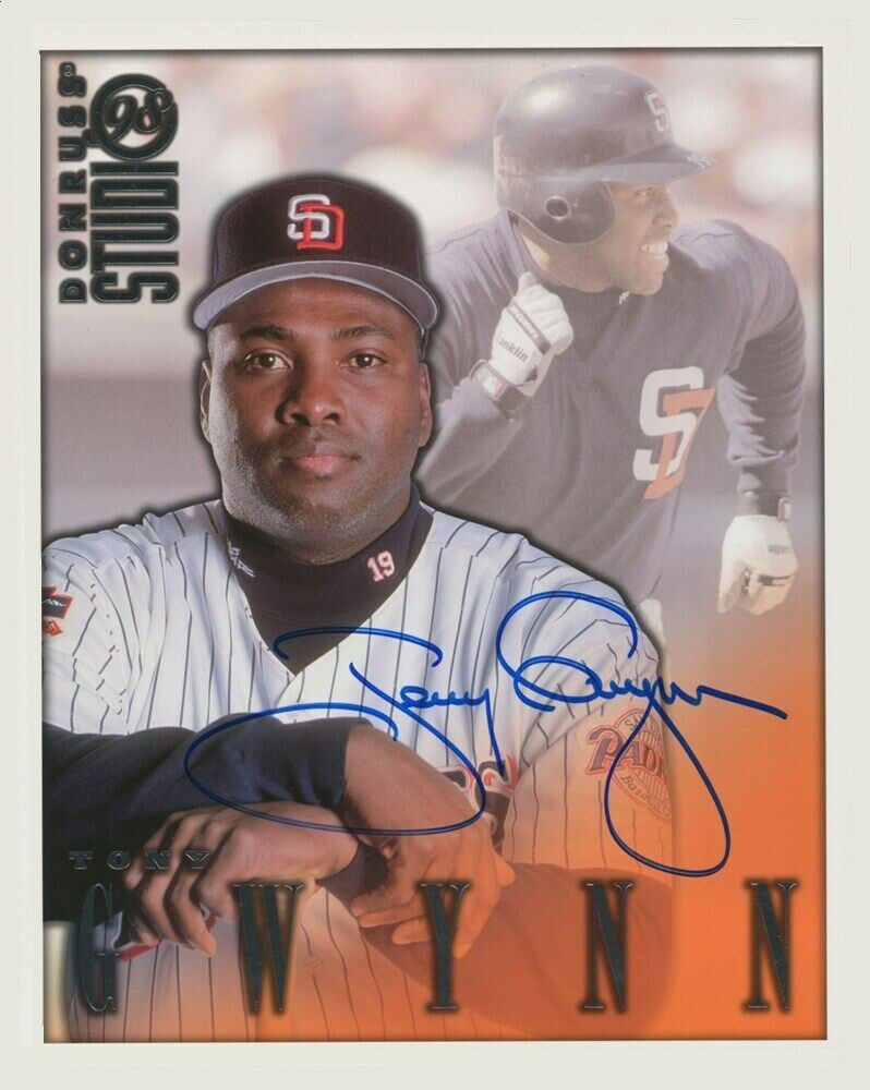 Tony Gwynn 8x10 SIGNED Photo Poster painting AUTOGRAPHED ( HOF PADRES ) REPRINT