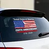 America 250th Anniversary 1776-2026 Car Window Decal Sticker for Vehicle and Truck