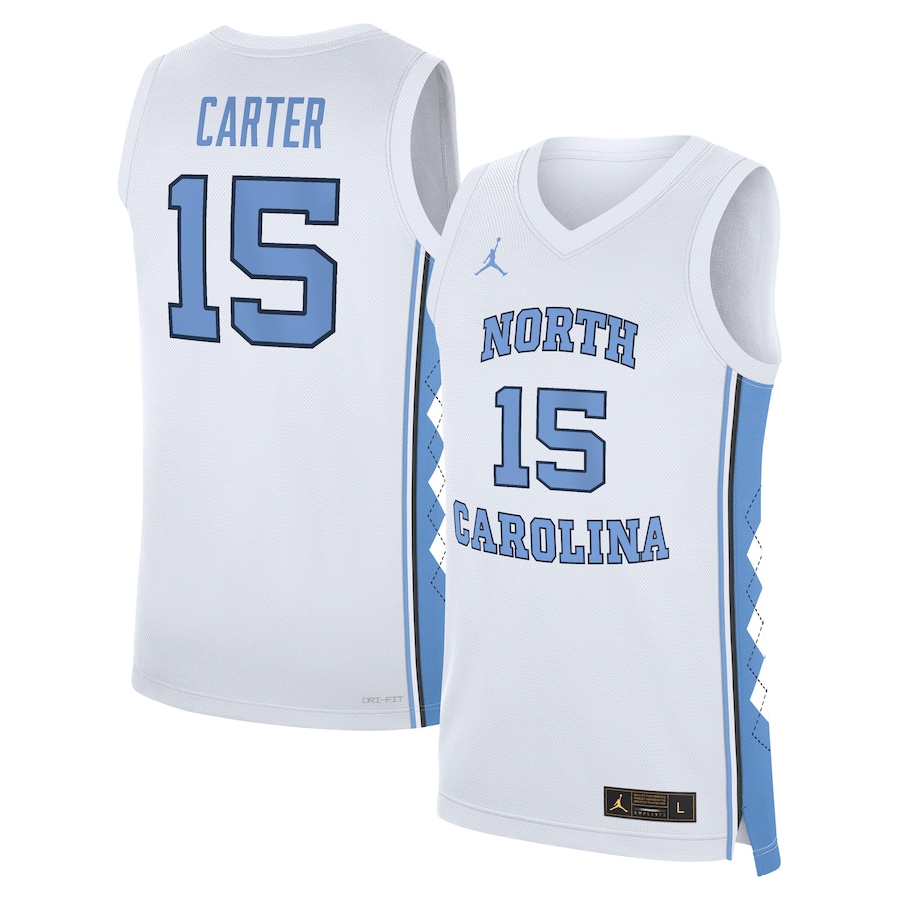 Vince Carter North Carolina Tar Heels Jordan Brand Replica Basketball Jersey - White mysite
