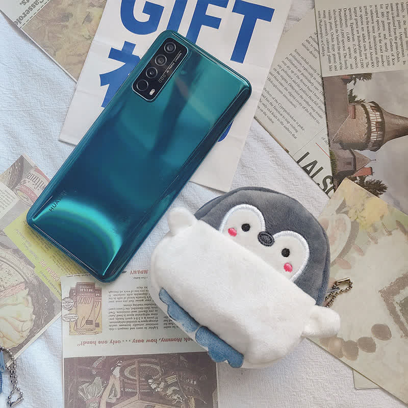 Kawaii Cartoon Penguin Coin Purse Pendant
