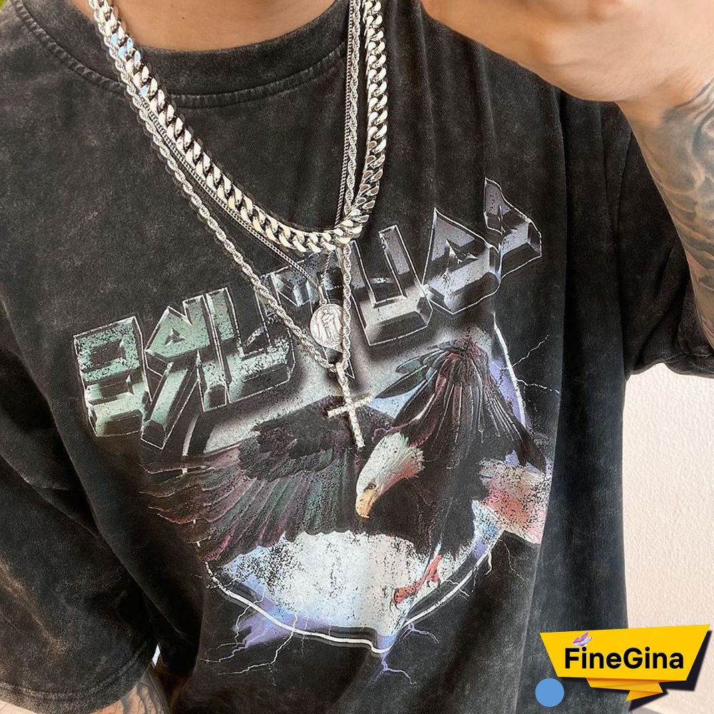 Mens Black Printed Short Sleeve T-Shirt