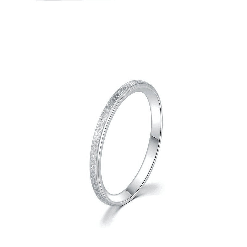 Fashion Circle Titanium Steel 18K Gold Plated Polishing Plating Rings