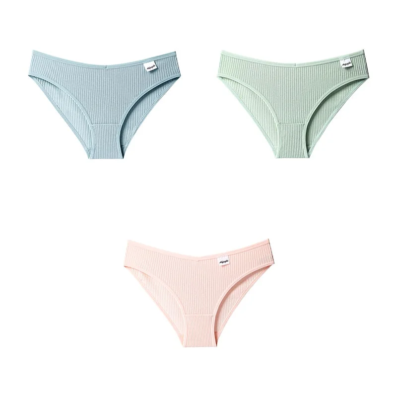 3pcs Women Panties Cotton Underwear For Woman Briefs Female Panties Cotton Lady Lingerie Intimates Women's Underwear BANNIROU