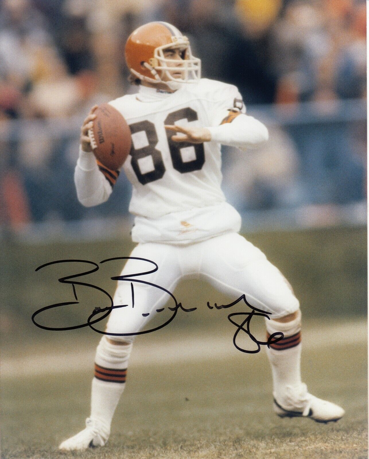 Brian Brennan #1 8x10 Signed w/COA Cleveland Browns 032419