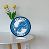 Diamond Painting Acrylic Detroit Lions Diamond Painting Tabletop Ornaments Kit Decor