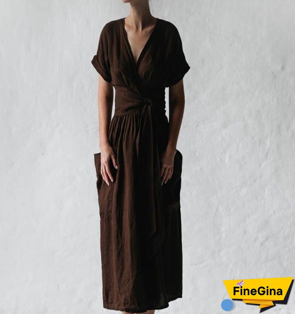 Moment of Yourself Wrap Midi Dress