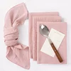 42x42cm Plain Colors Wedding Event Resturant Lockstitch Napkins