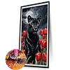 Diamond Painting-Round AB Drill Cheetah and Tulip(75*45CM)