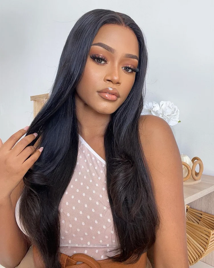 Lady Hanne Brazilian 13*6 HD Lace Front Straight Wigs with Natural Hairline