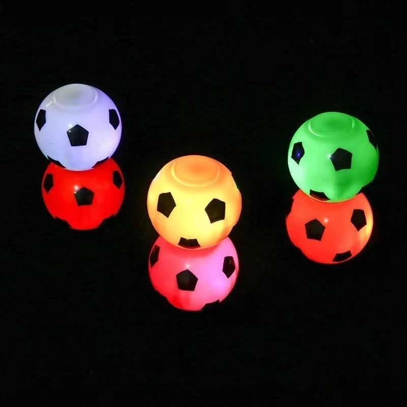 Led Light-emitting Small Football Fingertip Spinning Gyro Decompression Toy