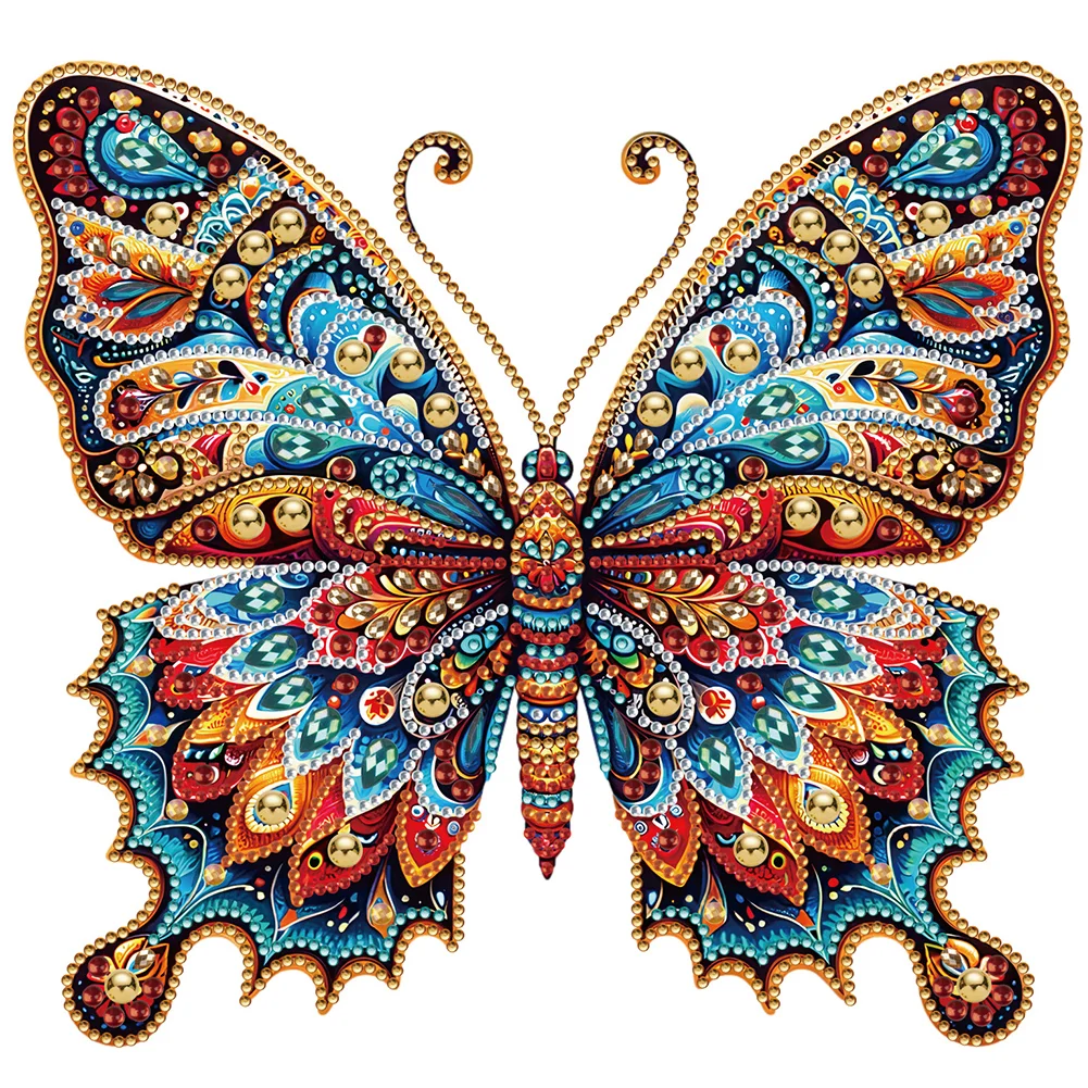 Diamond Painting Pet Dog Cute Butterfly Design Embroidery Portrait
