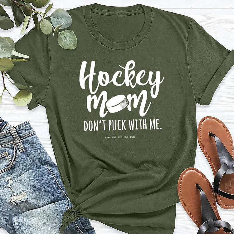 Hockey Mom T-shirt Tee-03963-Annaletters