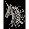 DIY Pearl Painting Unicorn for Home Wall Decor with Frame(40*30cm)
