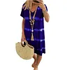 Women's Tie Dye Short Sleeve Dresses