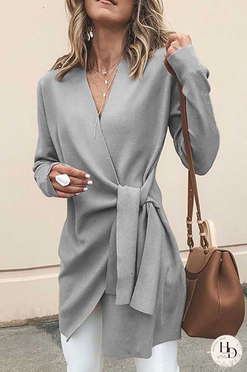 fashion Loose solid Cardigan(4 Colors)