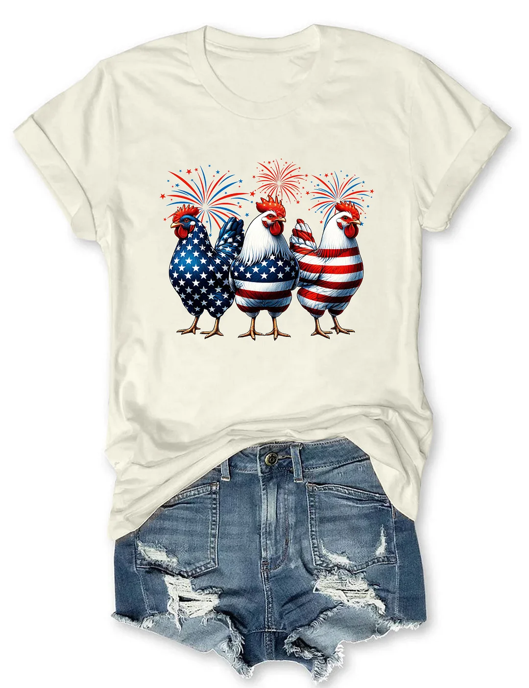 Patriotic USA Chicken T-shirt