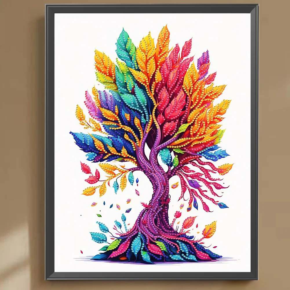 Diamond Painting - Partial Special Shaped Drill - Life Tree(Canvas|30*40cm)